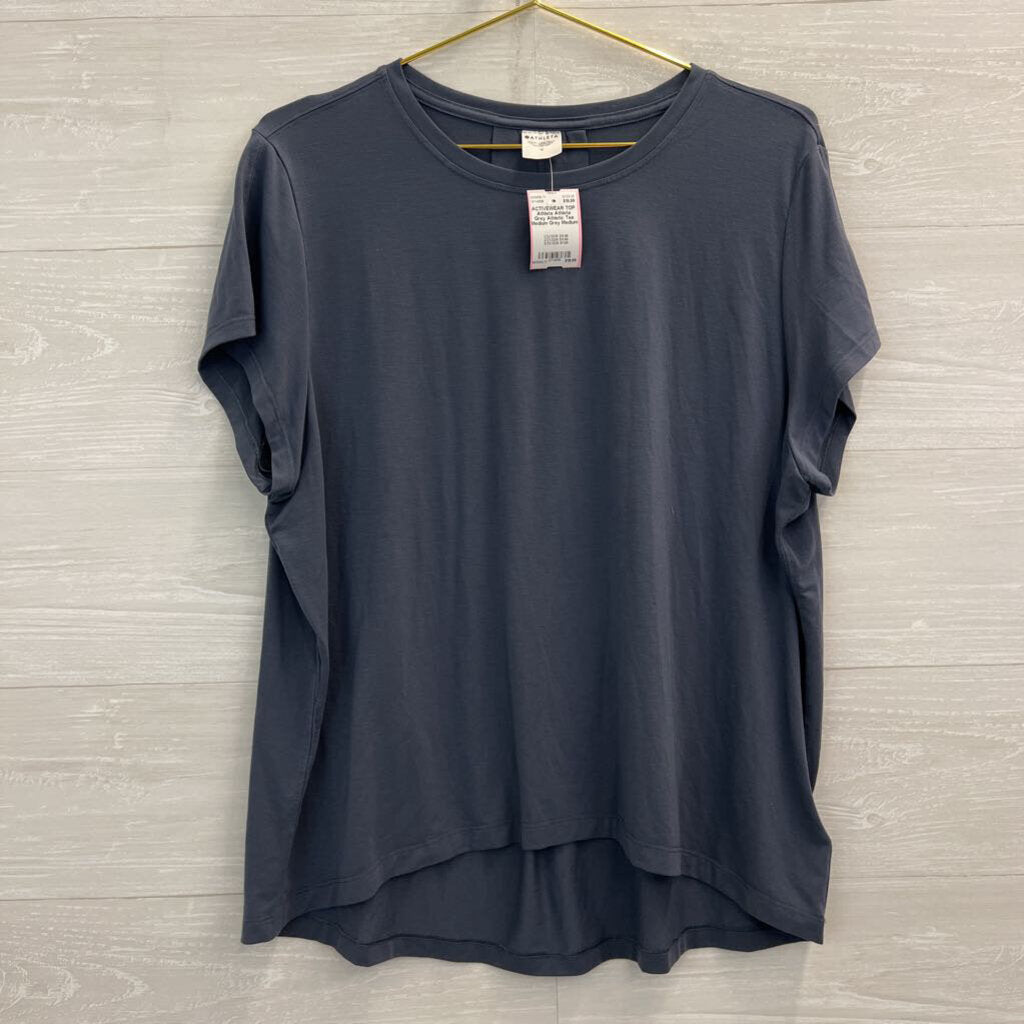 Athleta Grey Athletic Tee Medium