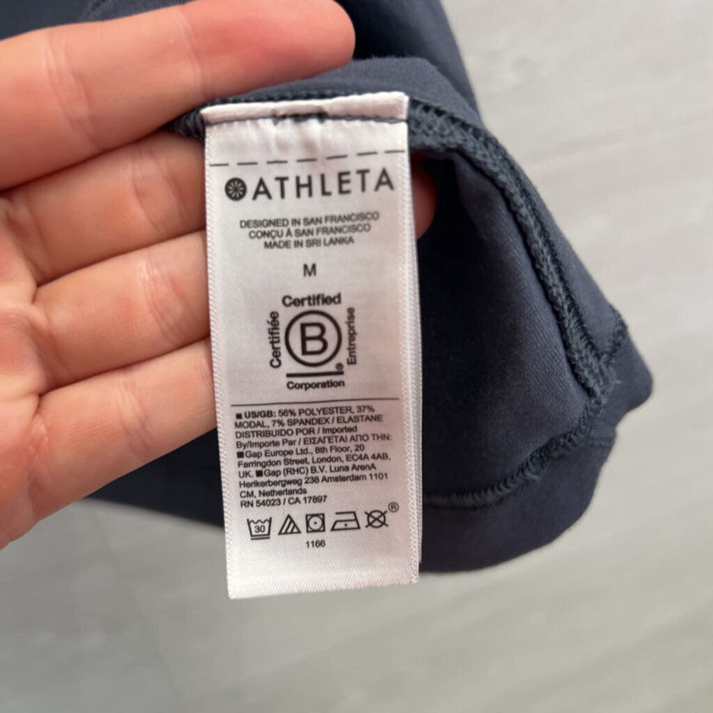 Athleta Grey Athletic Tee Medium