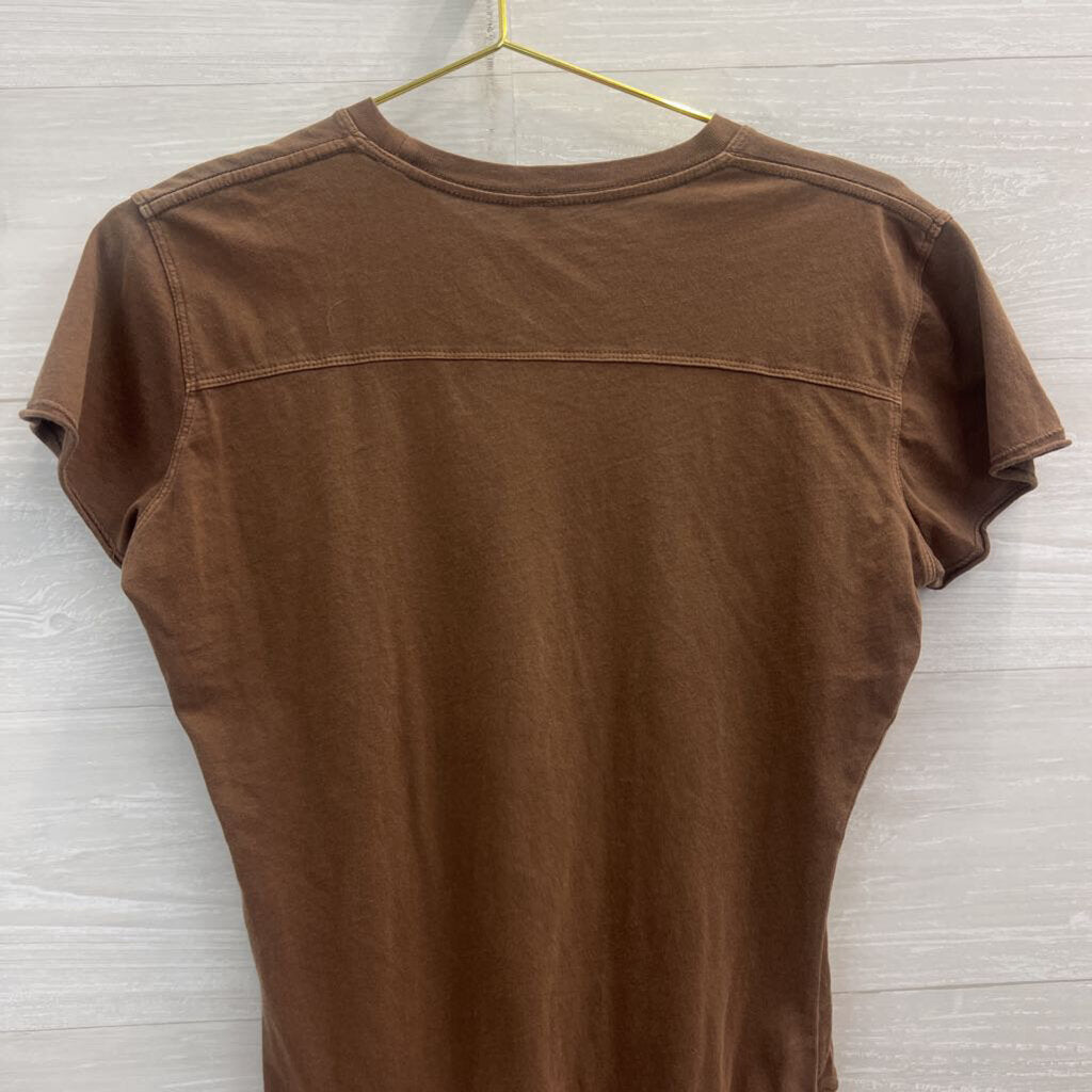 Intimately Free People Brown Shortsleeve Bodysuit Medium