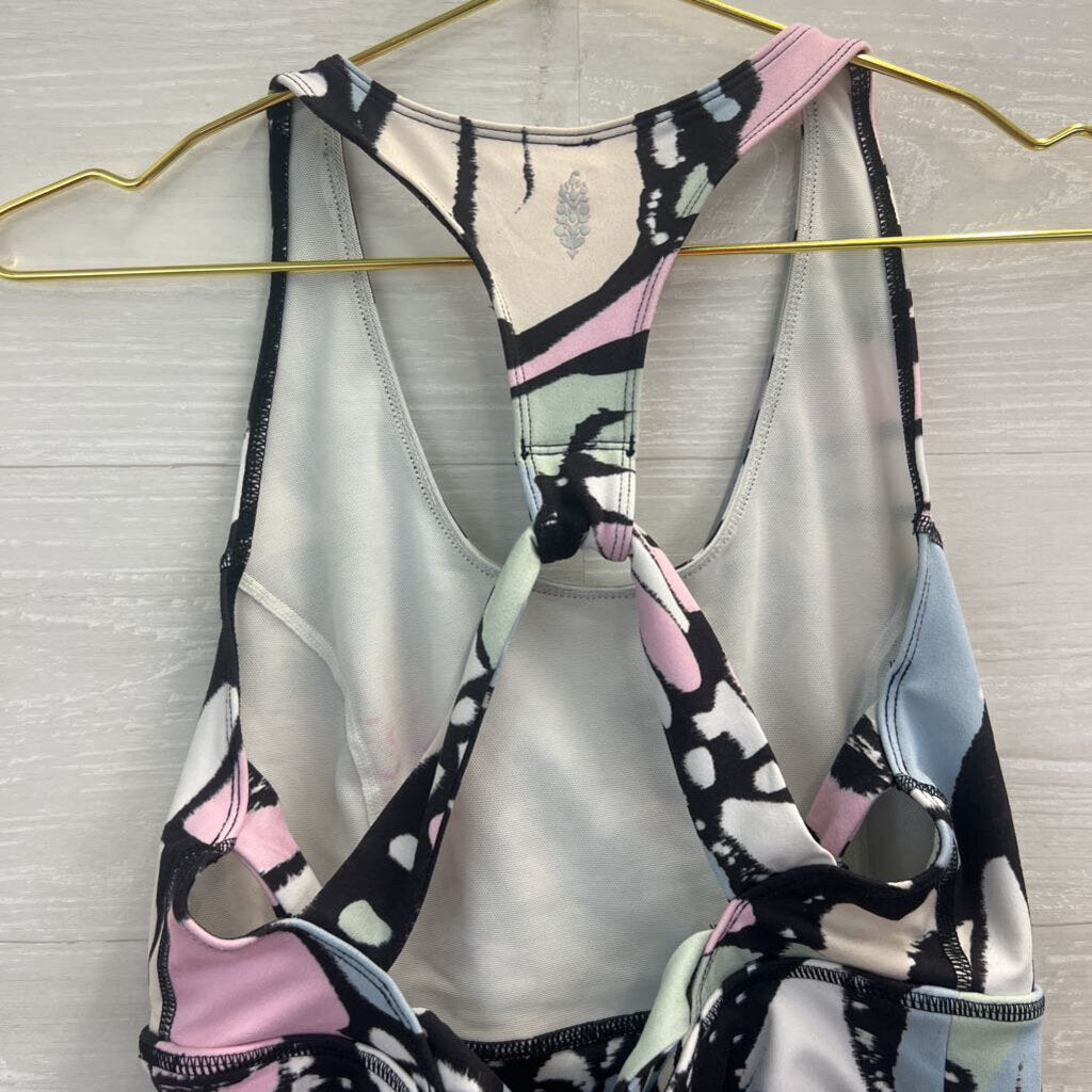 FP Movement Black/Multi Sports Bra Medium