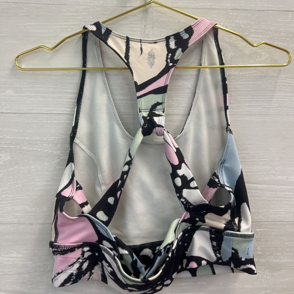 FP Movement Black/Multi Sports Bra Medium
