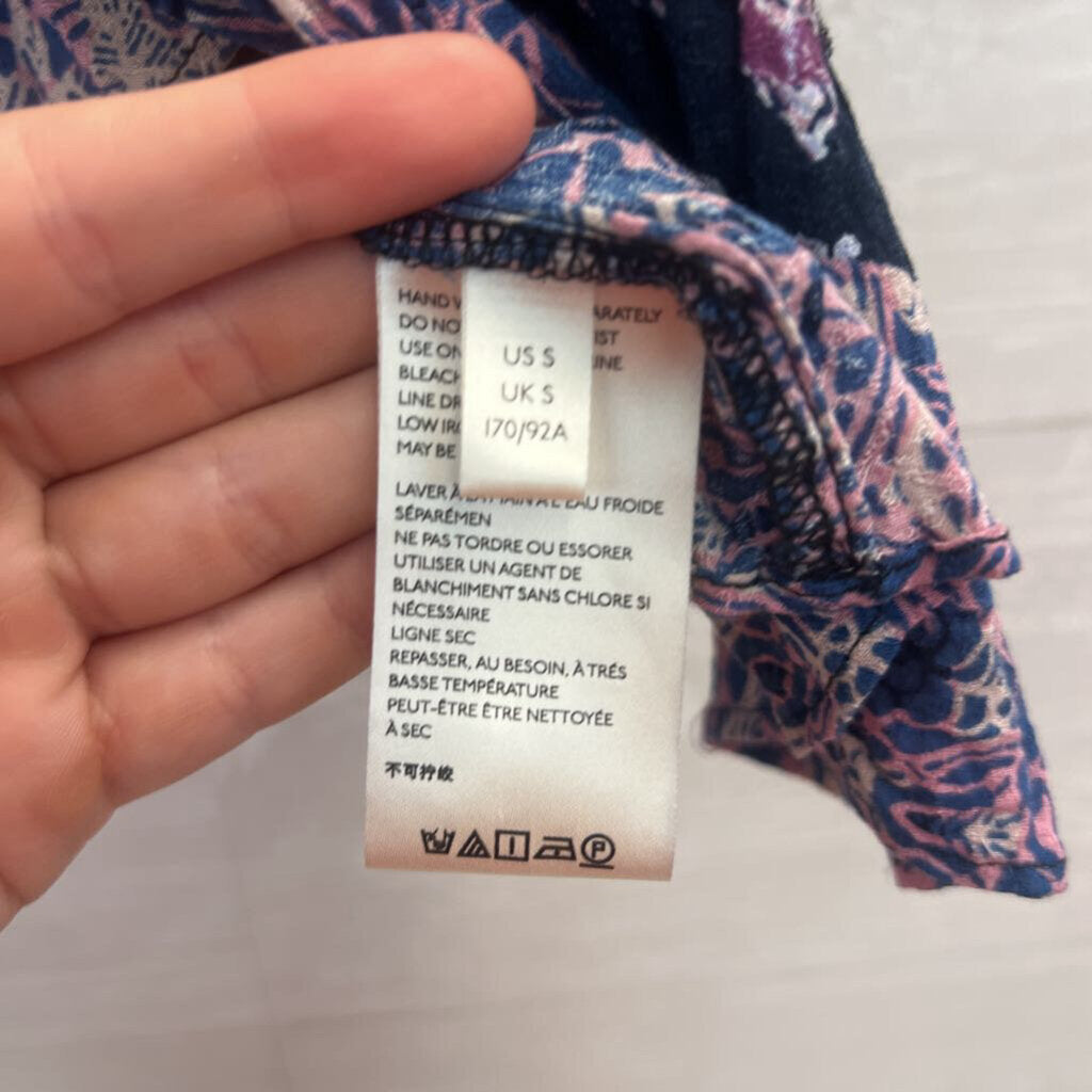 Free People Blue/Multi Cropped Cami