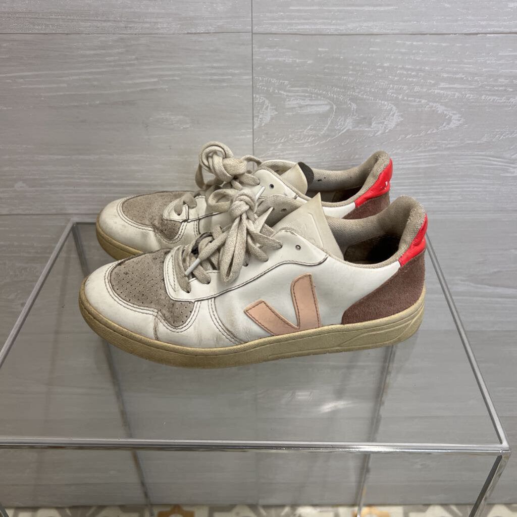 Veja V-10 White/ Pink Sneakers 7
