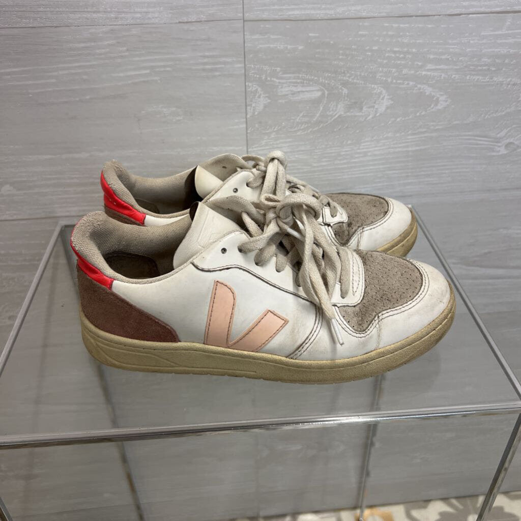 Veja V-10 White/ Pink Sneakers 7