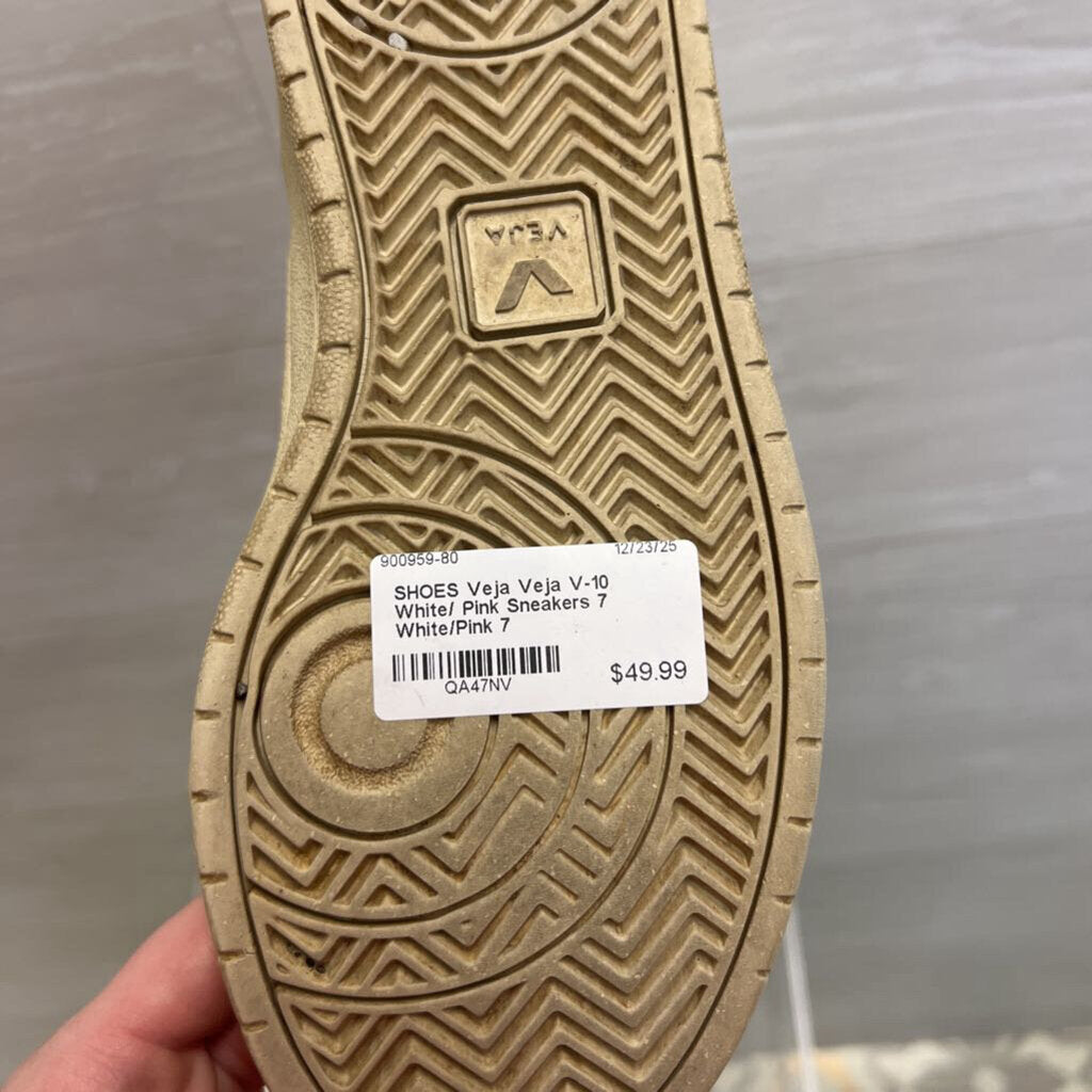 Veja V-10 White/ Pink Sneakers 7