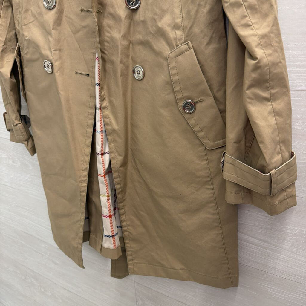 Coach Brown Double Breasted Belted Trench Coat Medium
