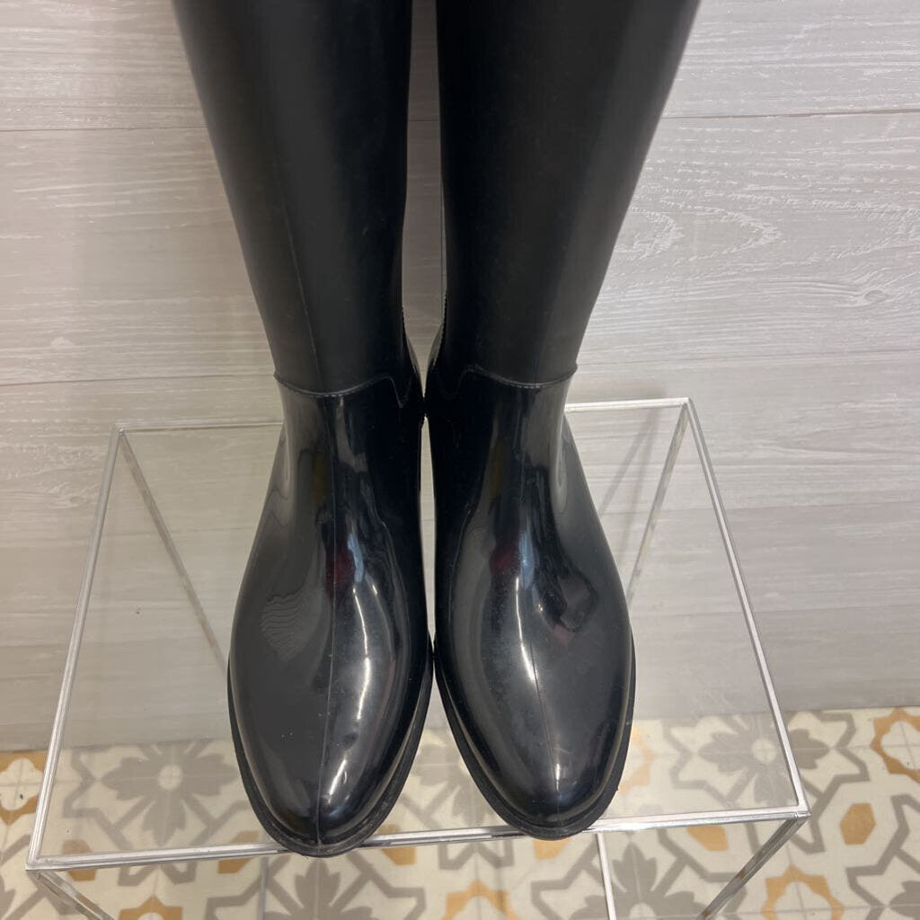 Tommy Hilfiger Black Karissa Pull On Rain Boots 9