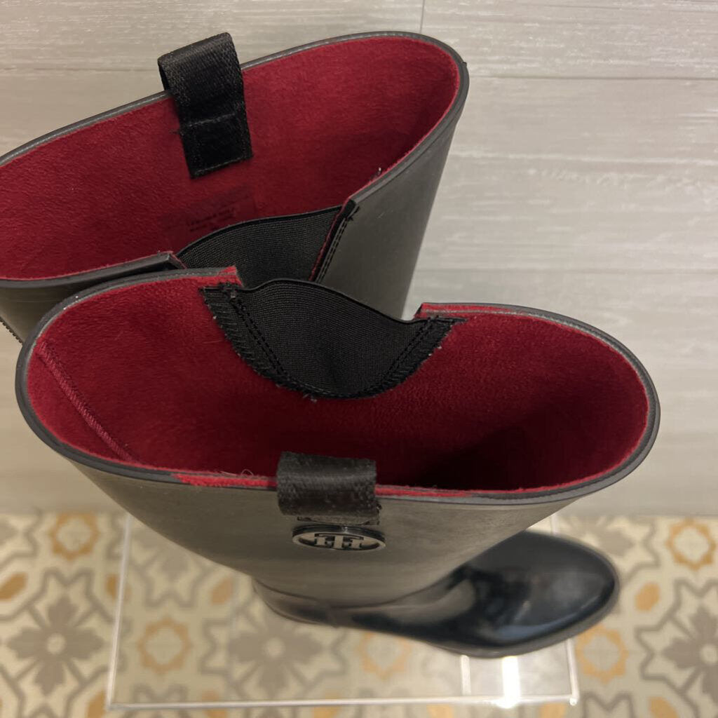 Tommy Hilfiger Black Karissa Pull On Rain Boots 9