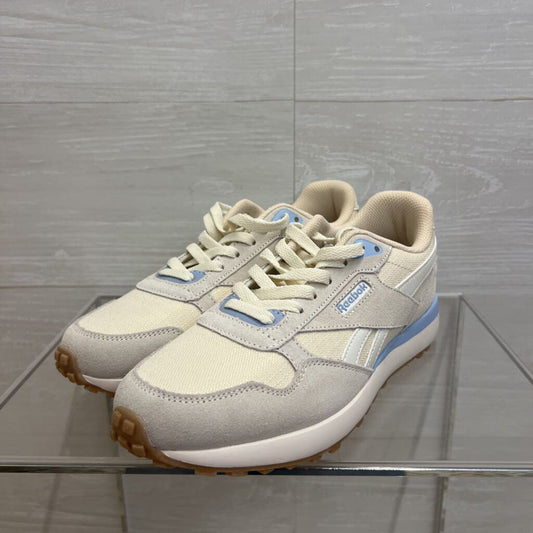 Reebok Cream/ Blue Glide Sneakers 8.5