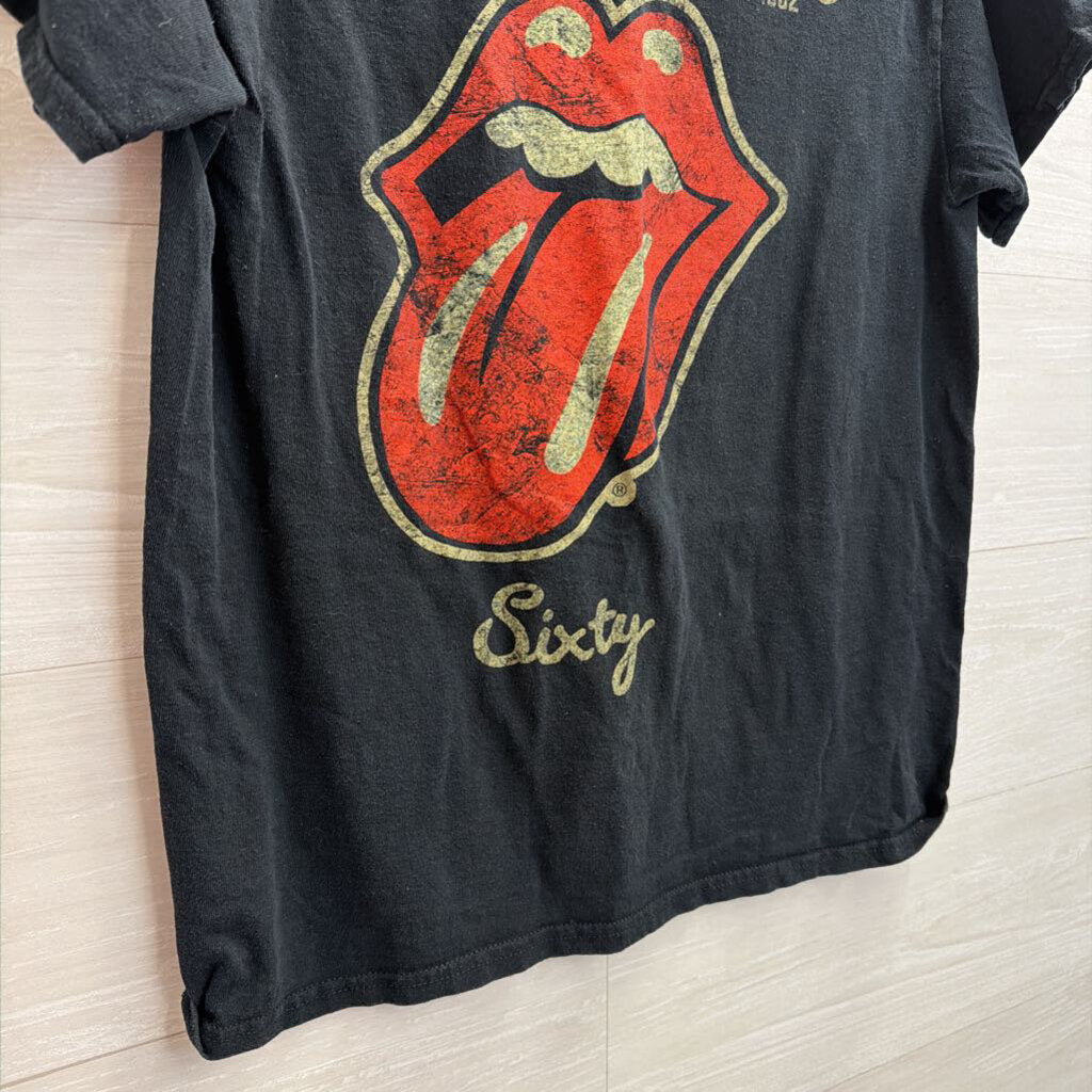 The Rolling Stones Black Short Sleeve Graphic Tee Medium