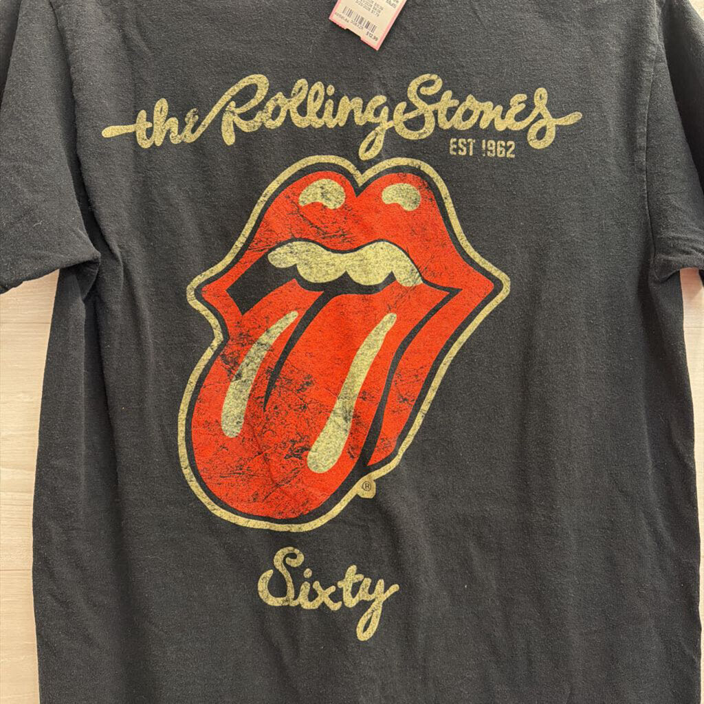 The Rolling Stones Black Short Sleeve Graphic Tee Medium