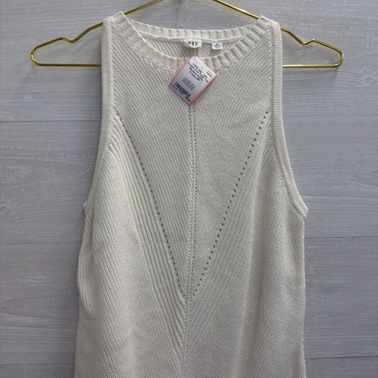Gap Cream Knit Tank Top Medium Petite