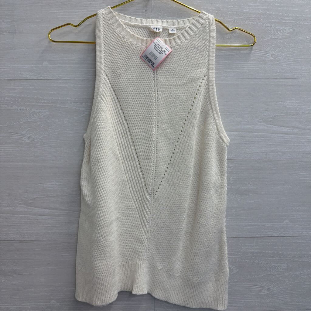 Gap Cream Knit Tank Top Medium Petite