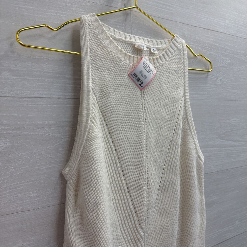 Gap Cream Knit Tank Top Medium Petite