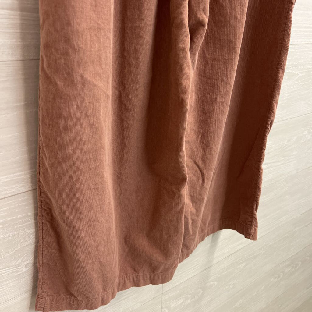 American Eagle Pink Soft Ribbed High Waisted Wide Leg Pull On Pants Small