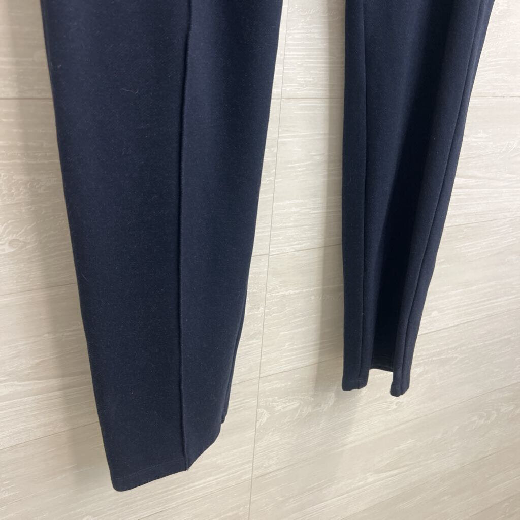 Athleta Navy Wide Leg Pull On Pants Extra Large Tall