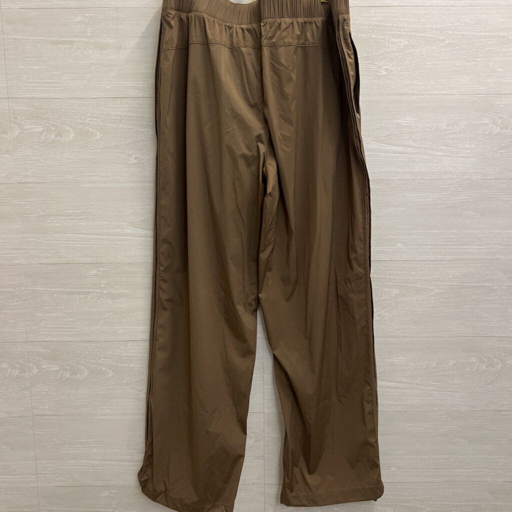 Athleta Brown Wide Leg Windbreaker Pants Large