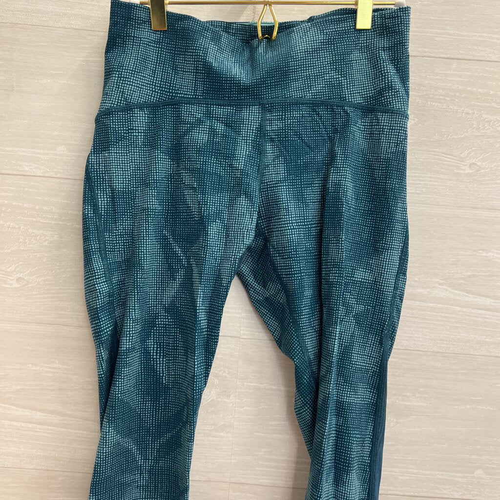 Lululemon Blue Print Cropped Leggings 8