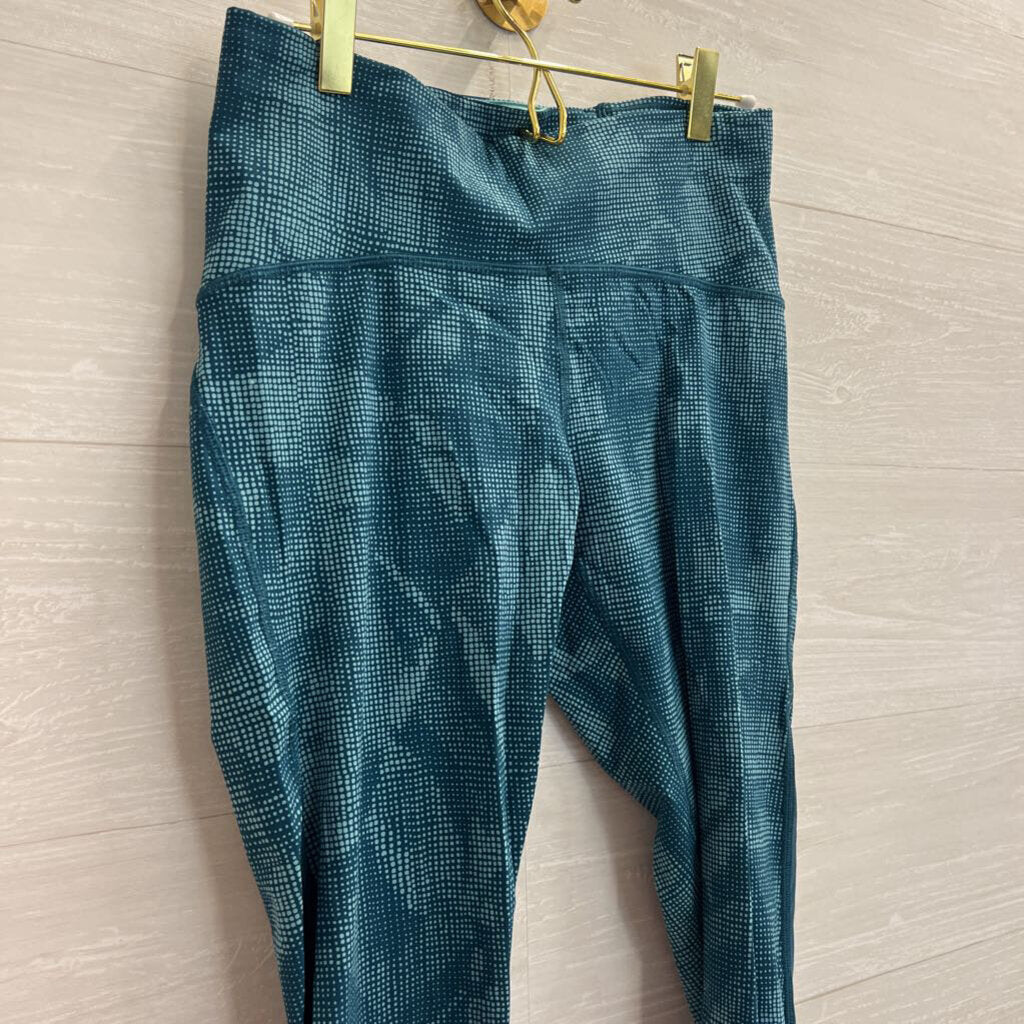 Lululemon Blue Print Cropped Leggings 8