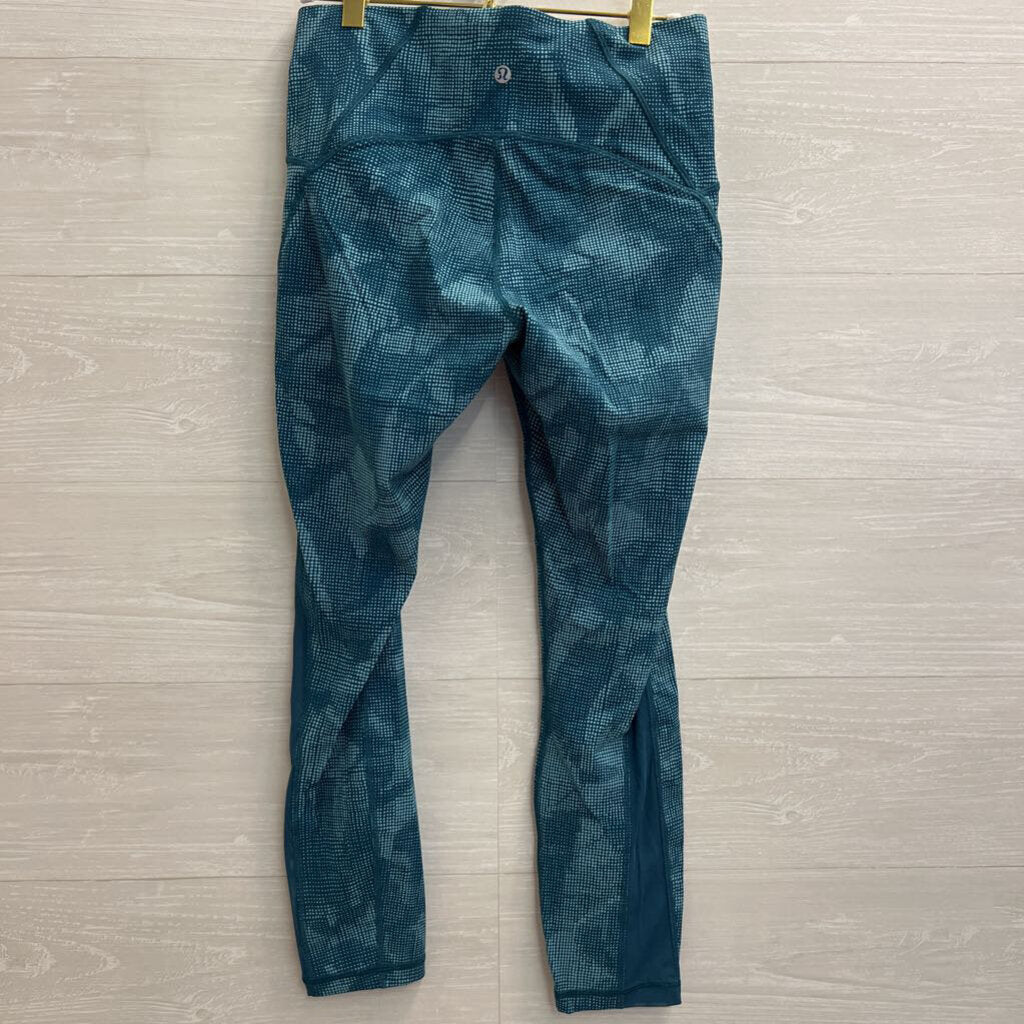 Lululemon Blue Print Cropped Leggings 8