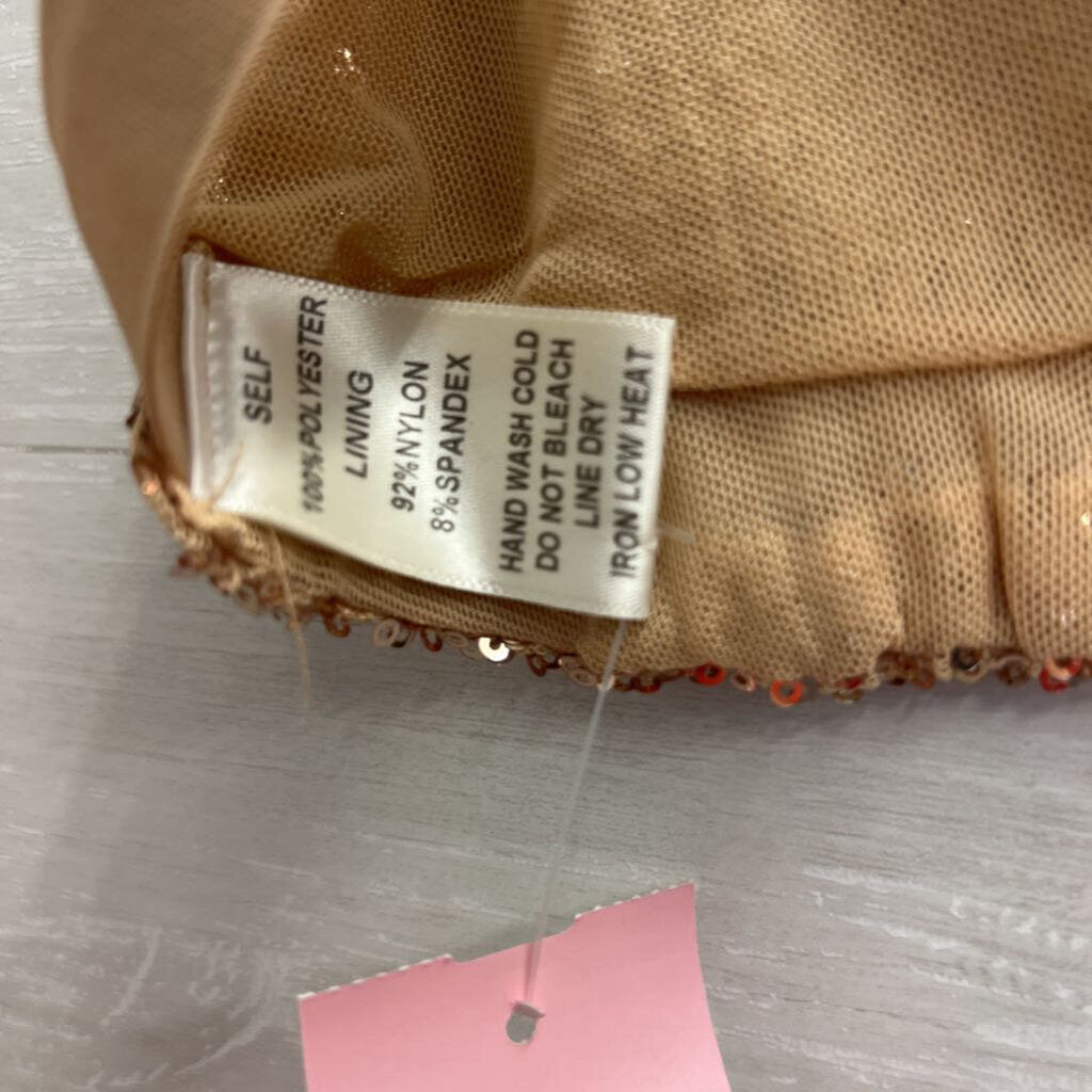 Rose Gold Sequin Bralette Large