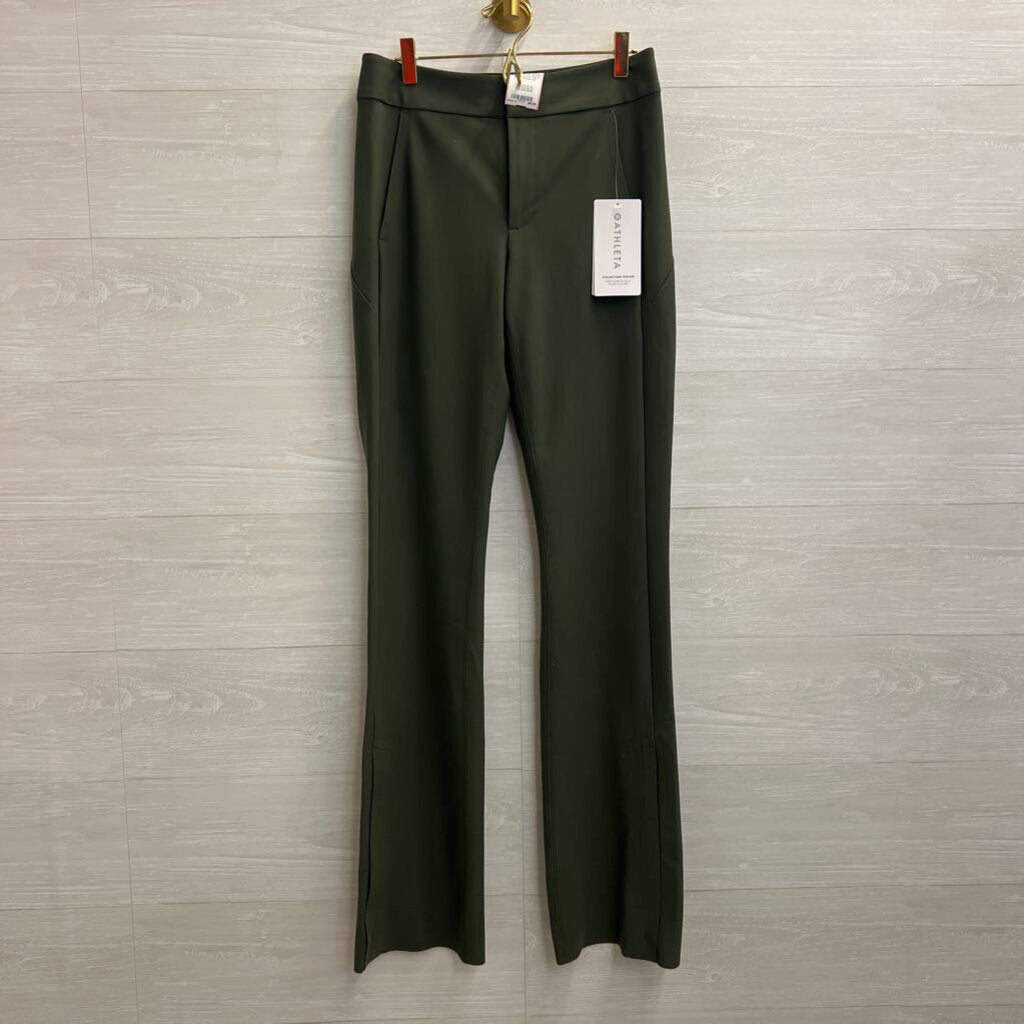 Athleta Green Stellar Flare Trouser Pants 6 Tall