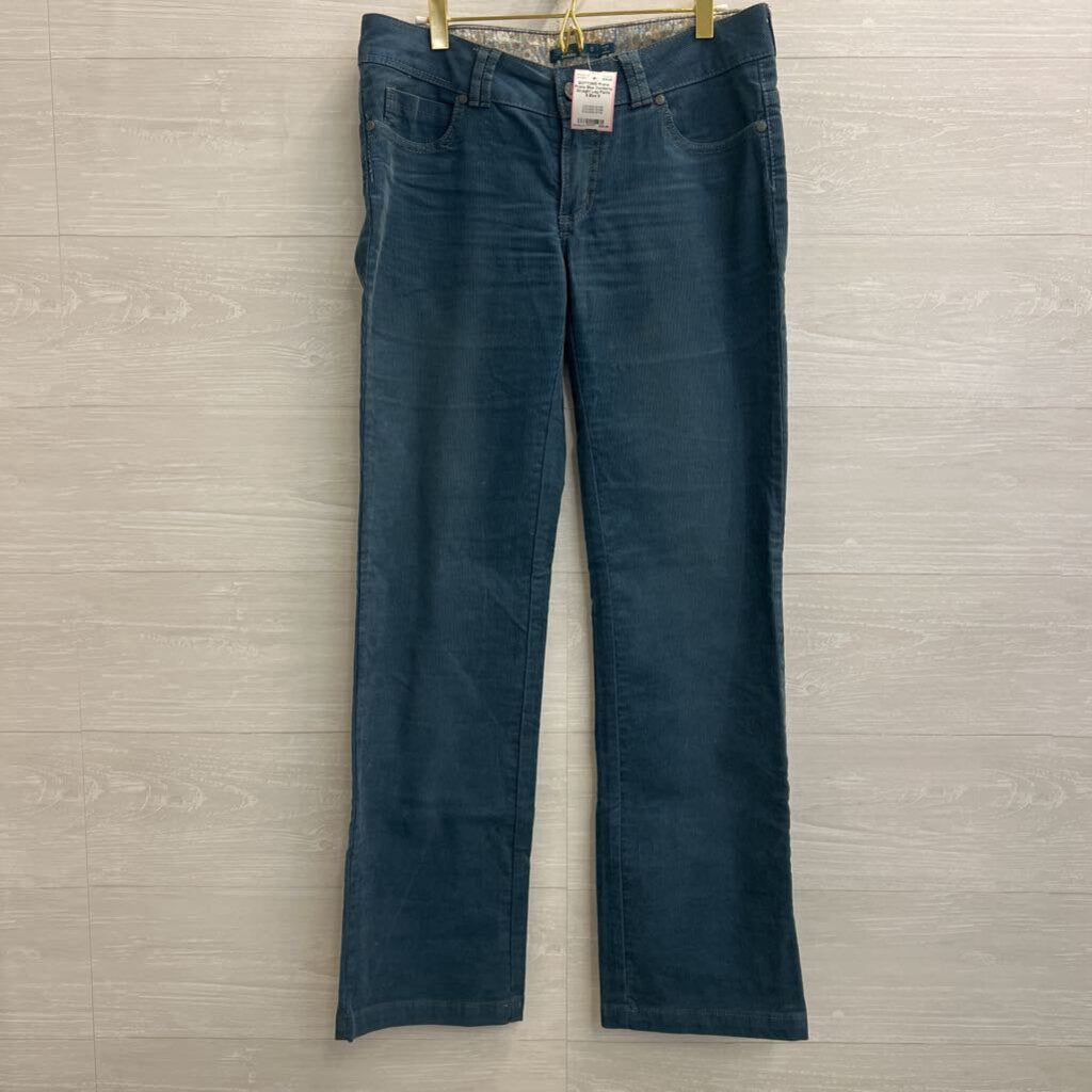 Prana Blue Corduroy Straight Leg Pants 6