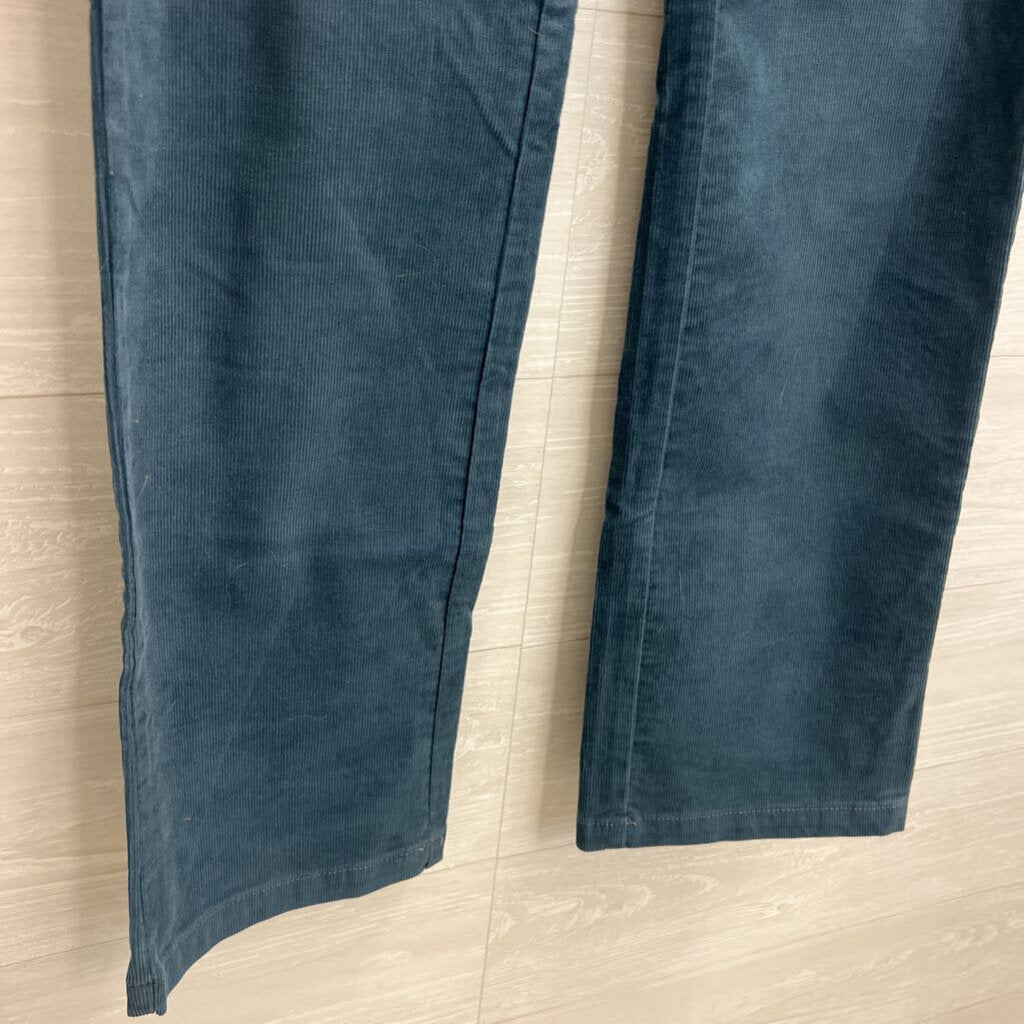 Prana Blue Corduroy Straight Leg Pants 6