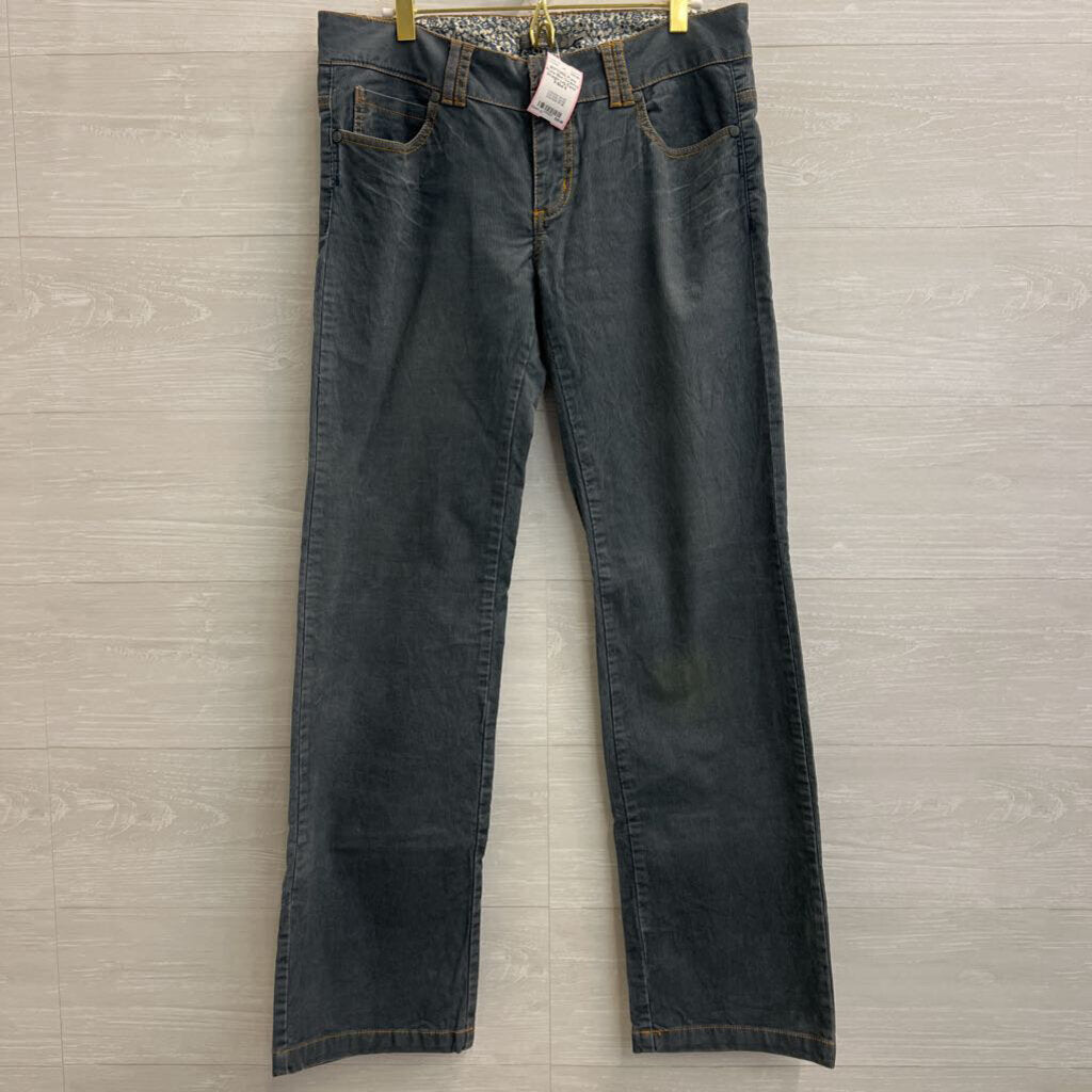 Prana Blue Corduroy Straight Leg Pants 6