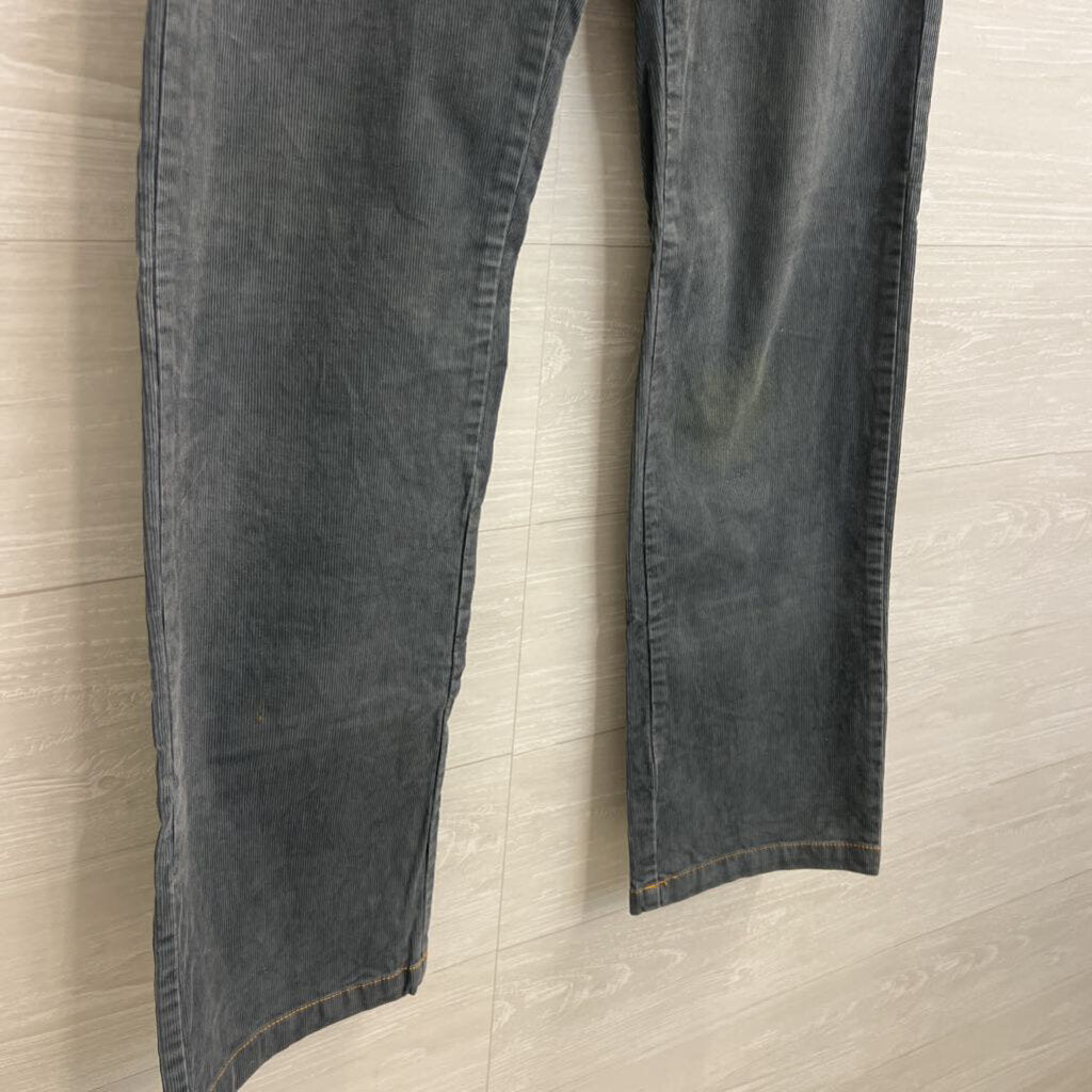 Prana Blue Corduroy Straight Leg Pants 6