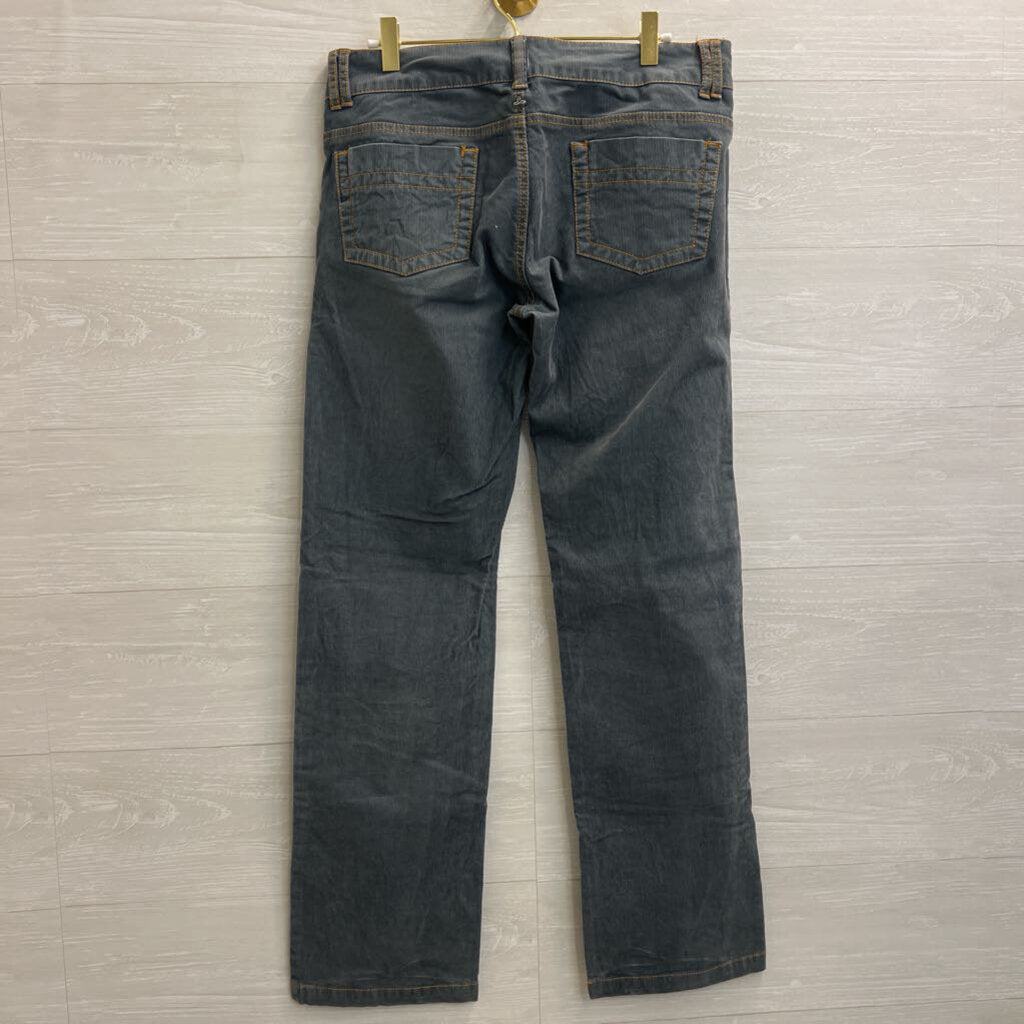 Prana Blue Corduroy Straight Leg Pants 6