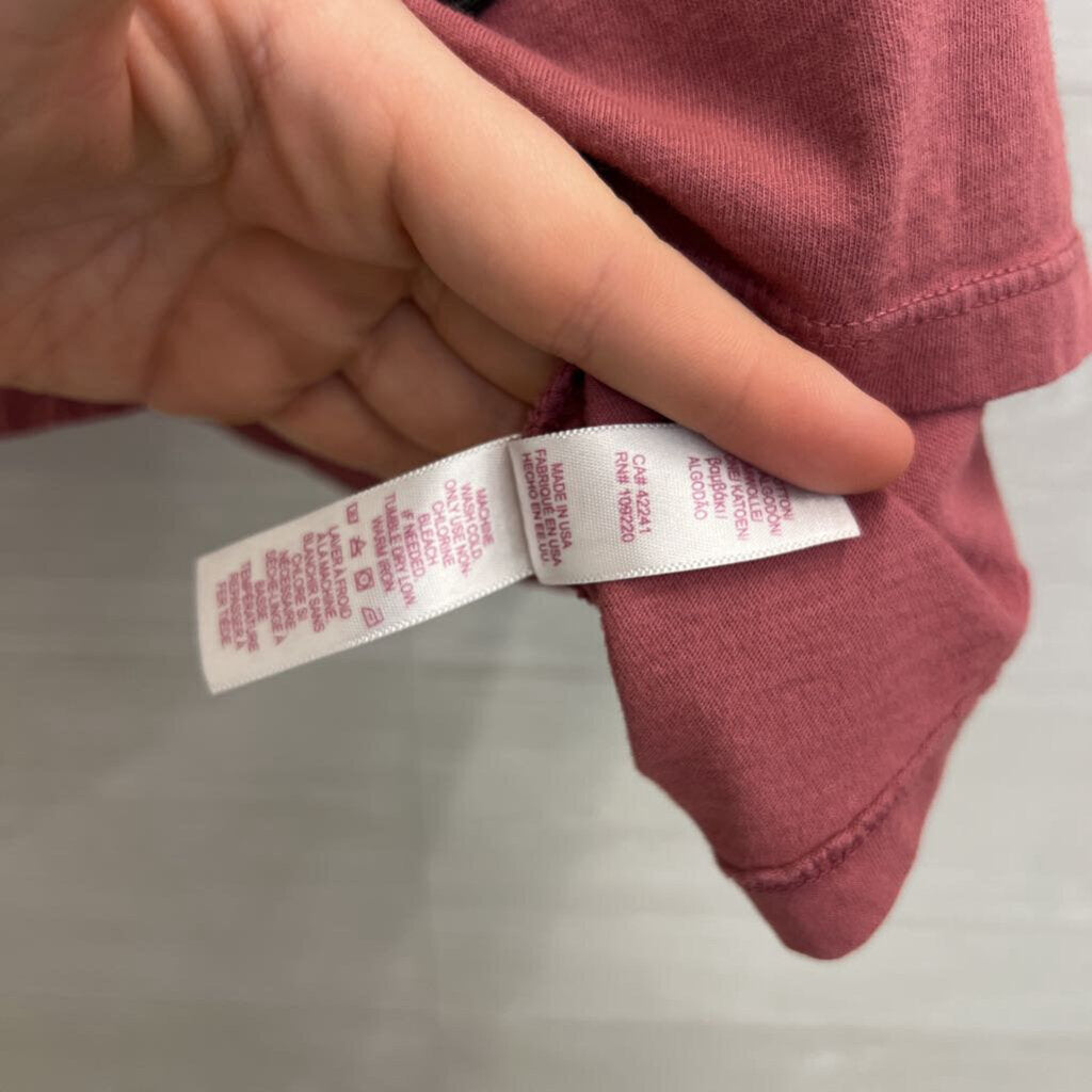 Velvet Pink Paw Print Patchwork Short Sleeve Top Extra Large