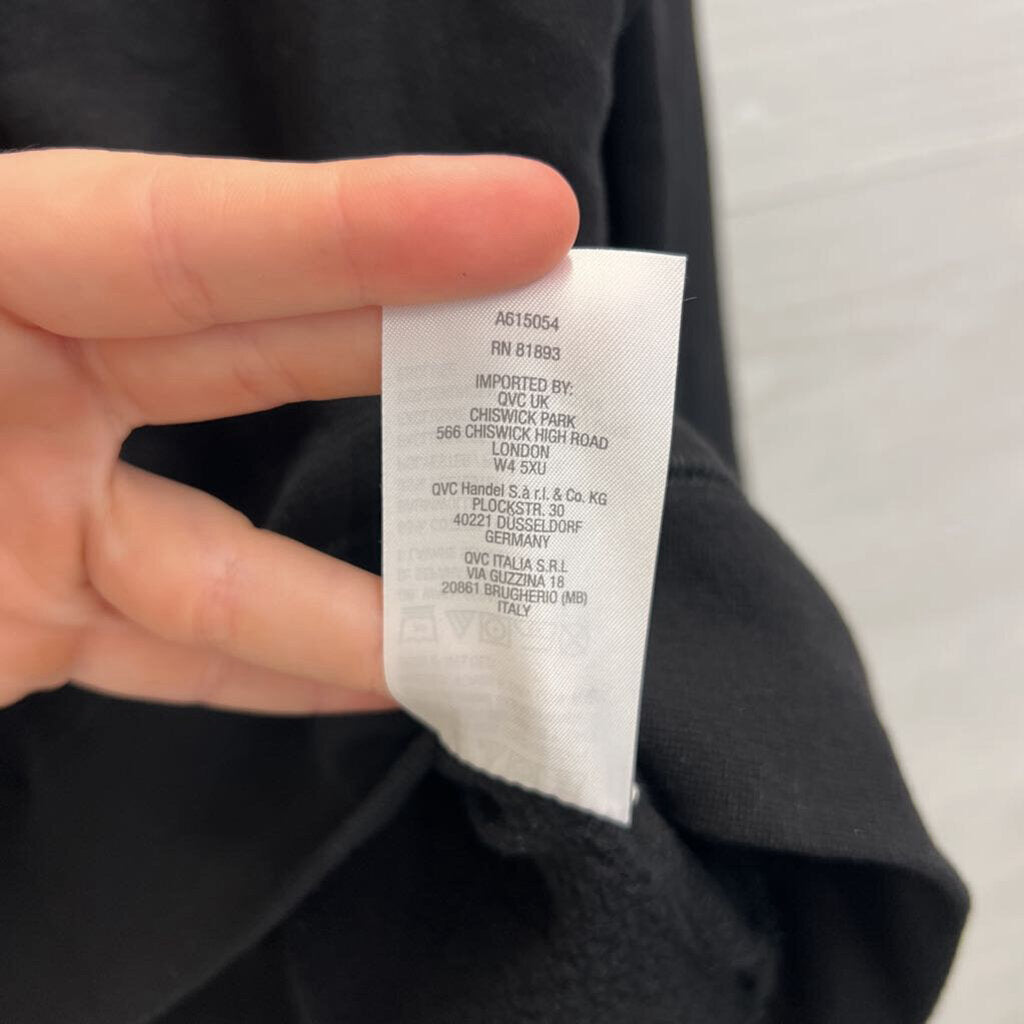 Peace Love World Black Love Scoop Neck Sweatshirt Medium