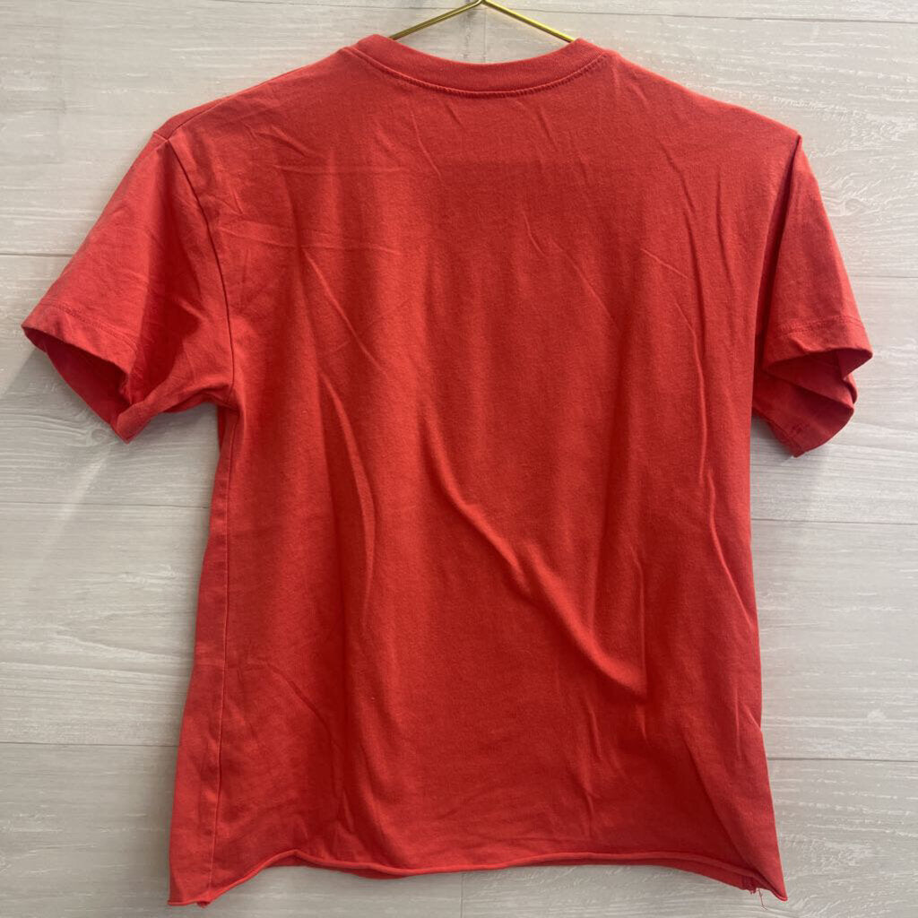 GM Pink Camaro Cropped Short Sleeve Graphic Tee Extra Small