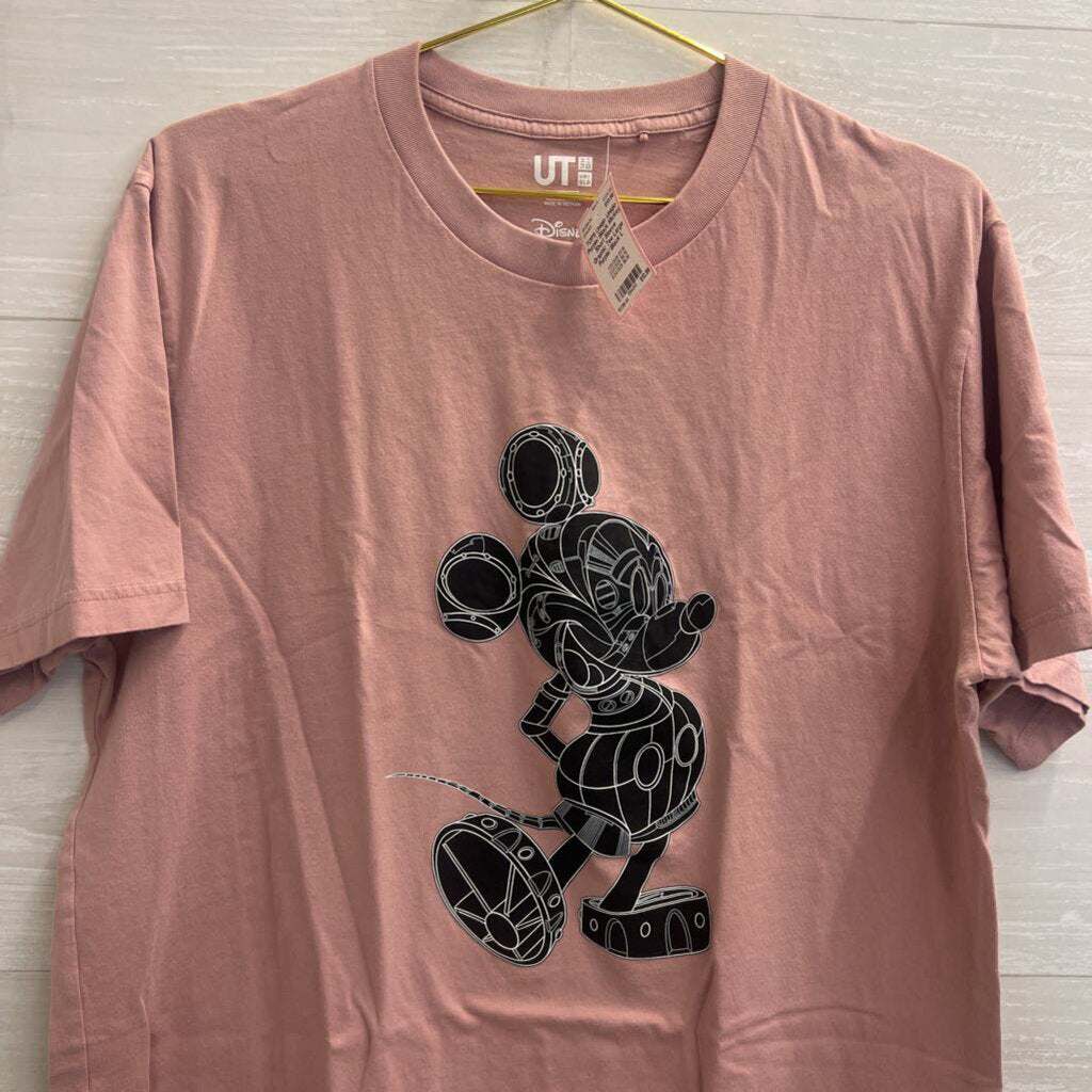 Uniqlo Purple/ Black Mickey Short Sleeve Graphic Tee Large