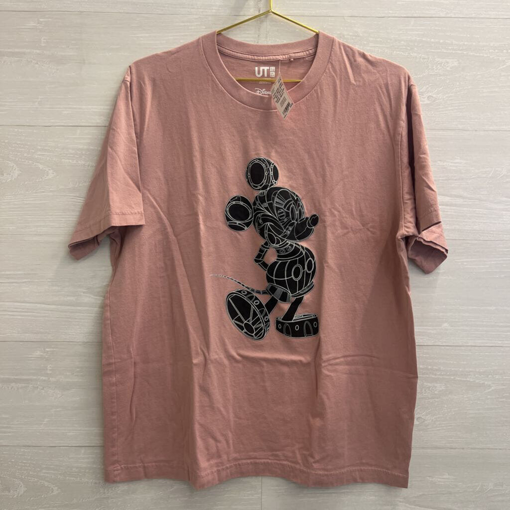 Uniqlo Purple/ Black Mickey Short Sleeve Graphic Tee Large