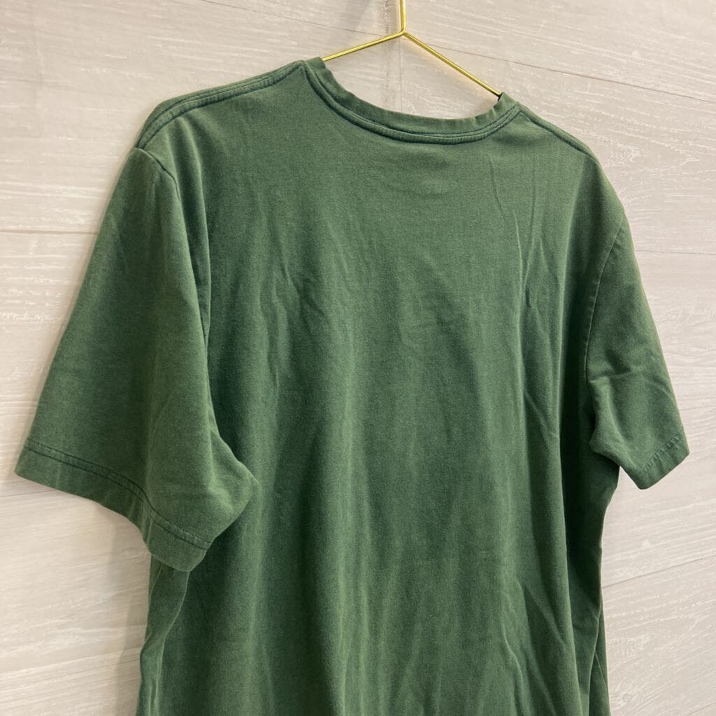 Social Culture Green/ White Lucky Vibes Short Sleeve Graphic Tee Large