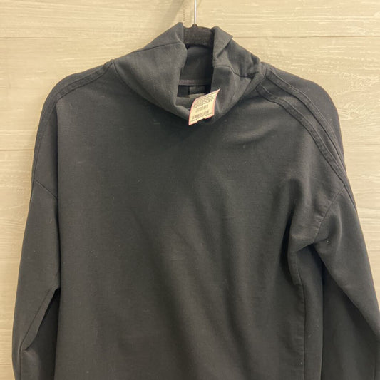 Sundays Zero Black Long Sleeve Turtleneck Zip Back Top Small