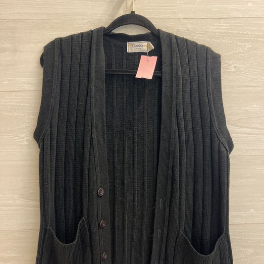 Classics Black Knit Sweater Vest Medium