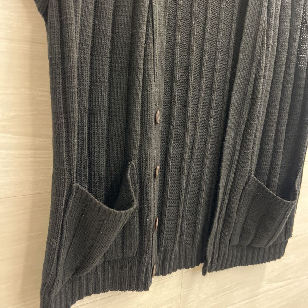 Classics Black Knit Sweater Vest Medium