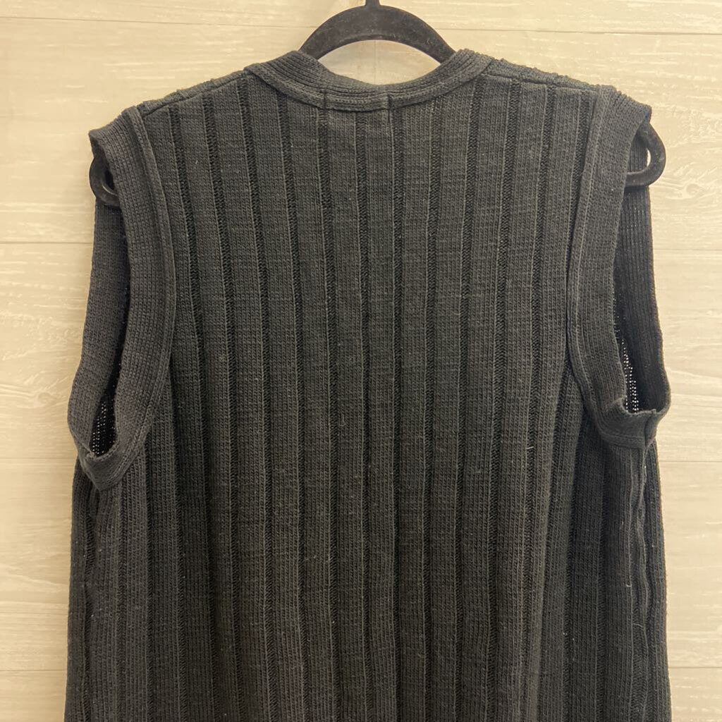 Classics Black Knit Sweater Vest Medium