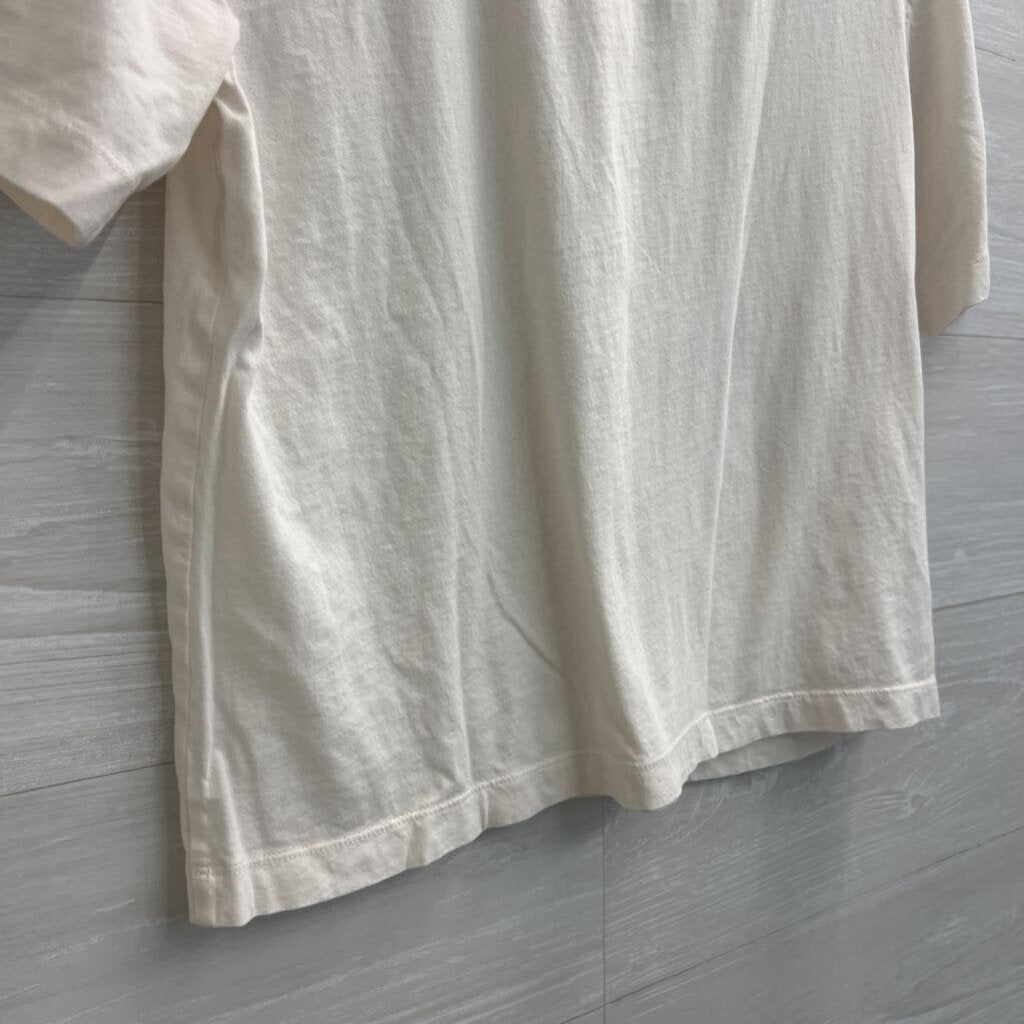 Loft White Eyelet Detail Short Sleeve Top Small