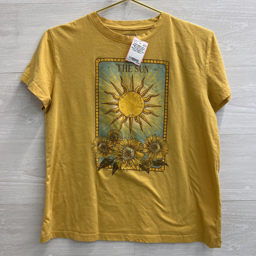 Mighty Fine Yellow The Sun Short Sleeve Graphic Tee Large