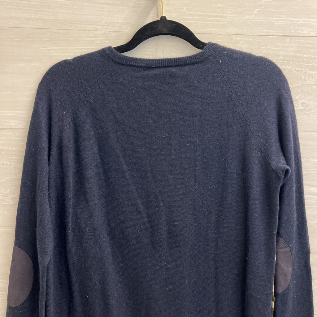 J Crew Navy/ Green/ Cream Striped Sweater Top Small