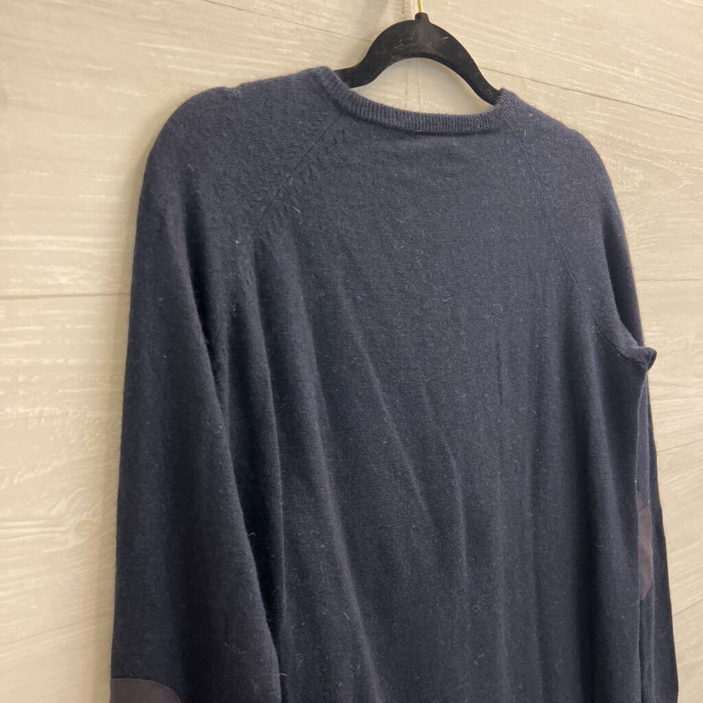 J Crew Navy/ Green/ Cream Striped Sweater Top Small