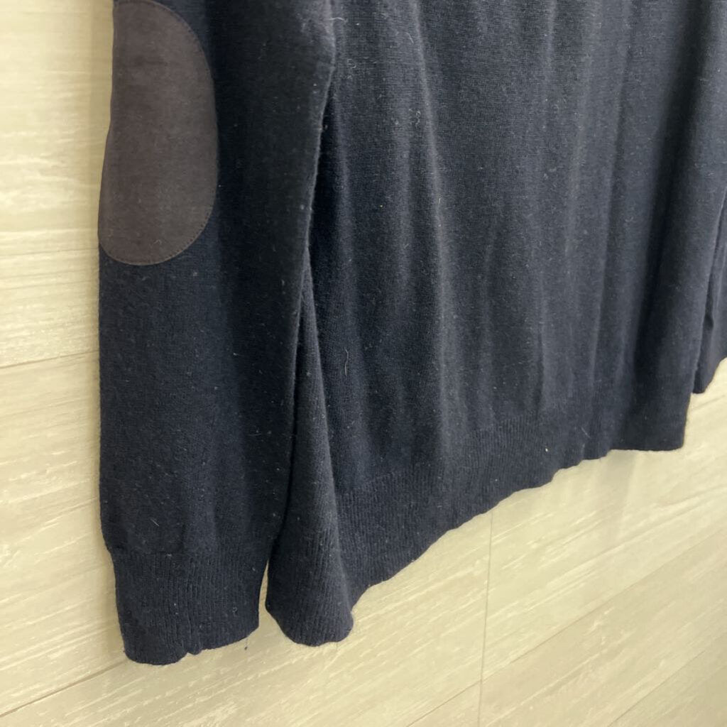 J Crew Navy/ Green/ Cream Striped Sweater Top Small