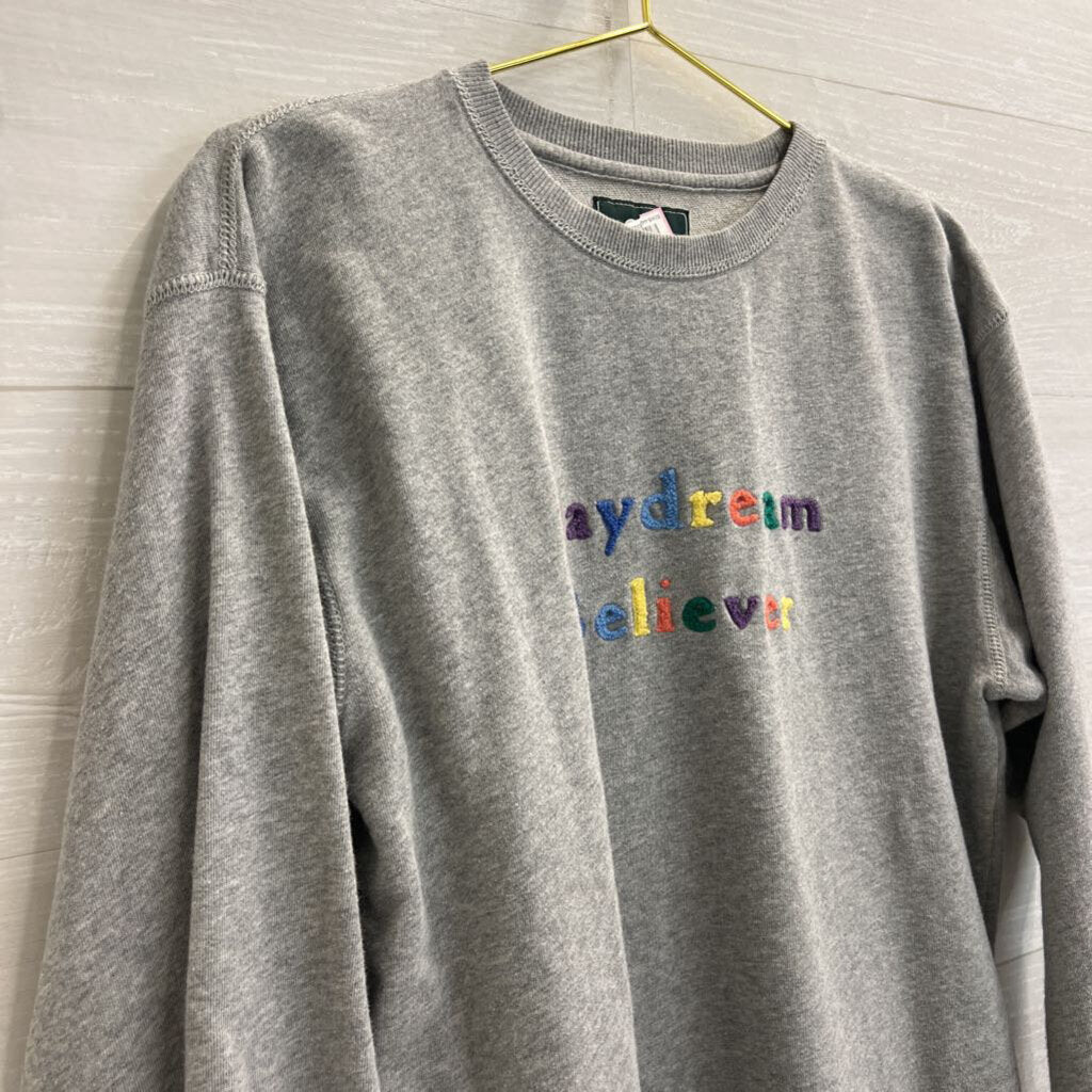 Roots Grey/ Multi Daydream Believer Long Sleeve Pullover Small