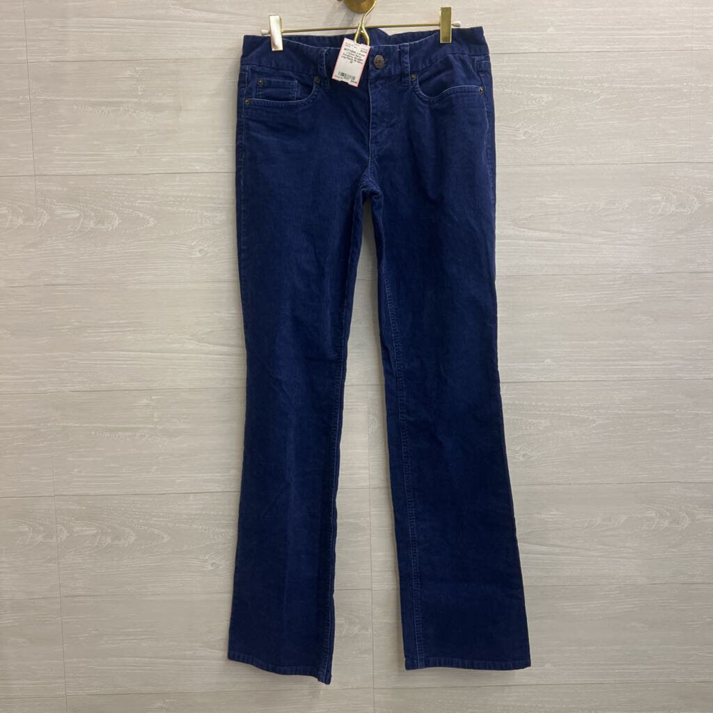 J Crew Navy Corduroy Straight Leg Pants 28