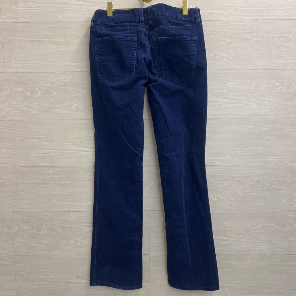 J Crew Navy Corduroy Straight Leg Pants 28
