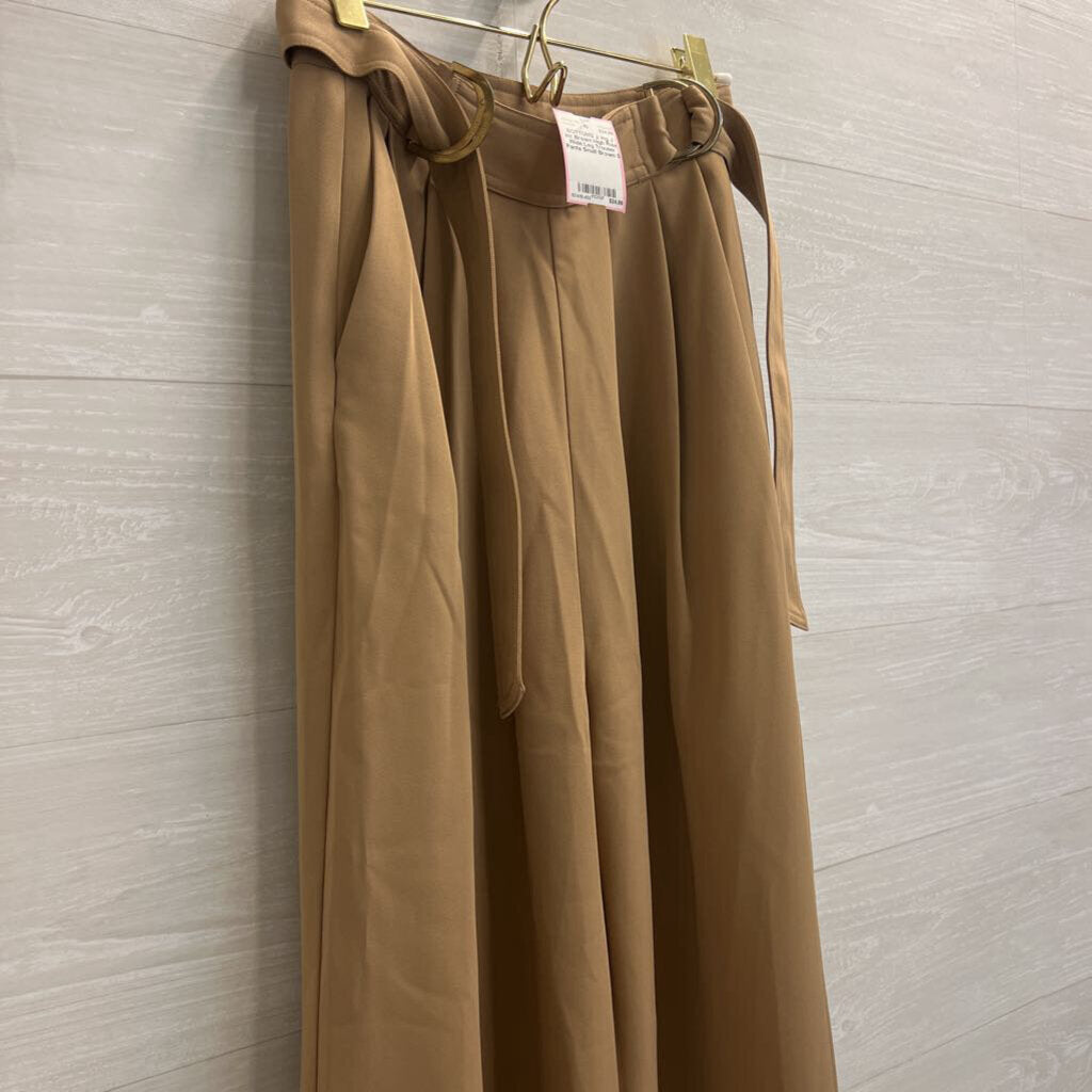 J Inc Brown High Rise Wide Leg Trouser Pants Small